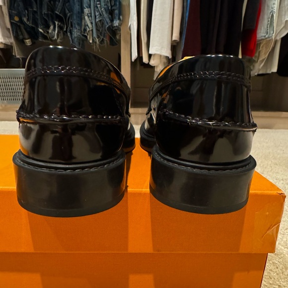 Tods Gommo Basso 59C Patent Mocassino Penny Loafers - Picture 8 of 9